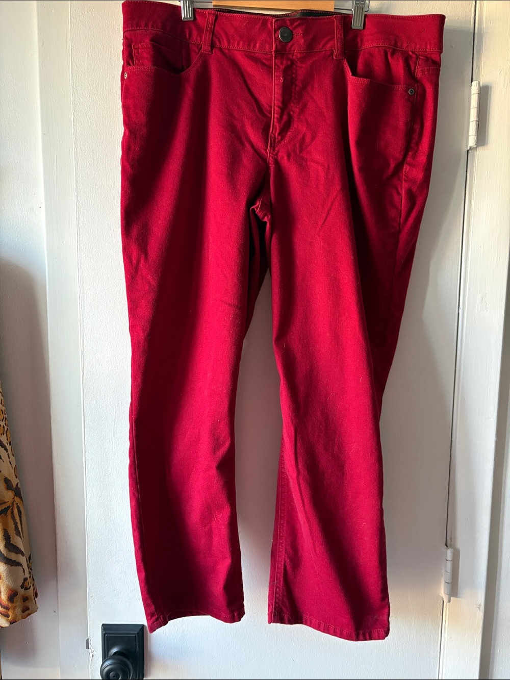 Westbound Bright Red Skinny Pants